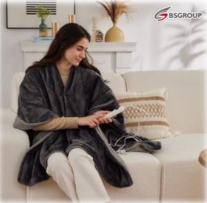 Electric Heated Poncho/Throw/Blanket 3 In 1 Wearable